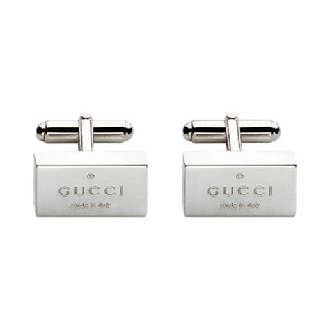 silver gucci|gucci silver cufflinks.